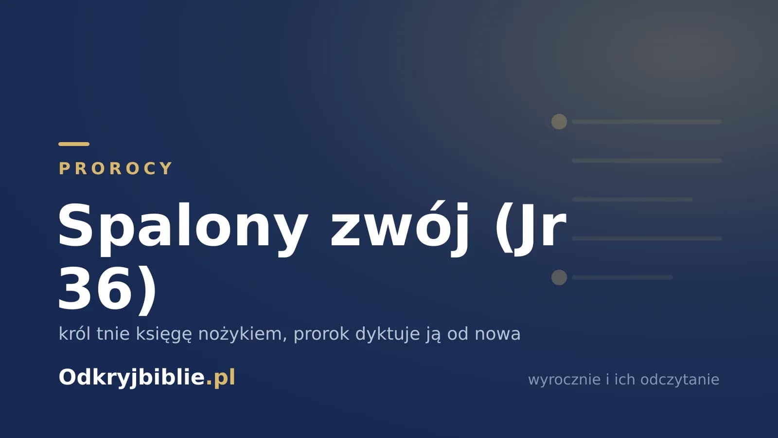 Spalony zwój (Jr 36) — król tnie księgę nożykiem, prorok dyktuje ją od nowa