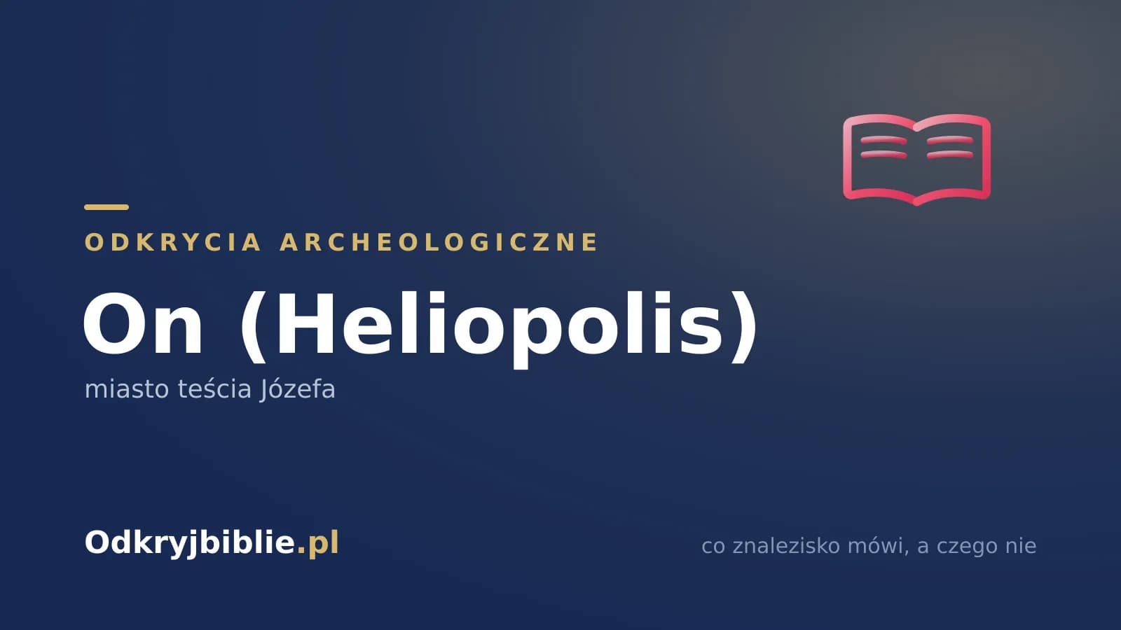On (Heliopolis) — miasto teścia Józefa
