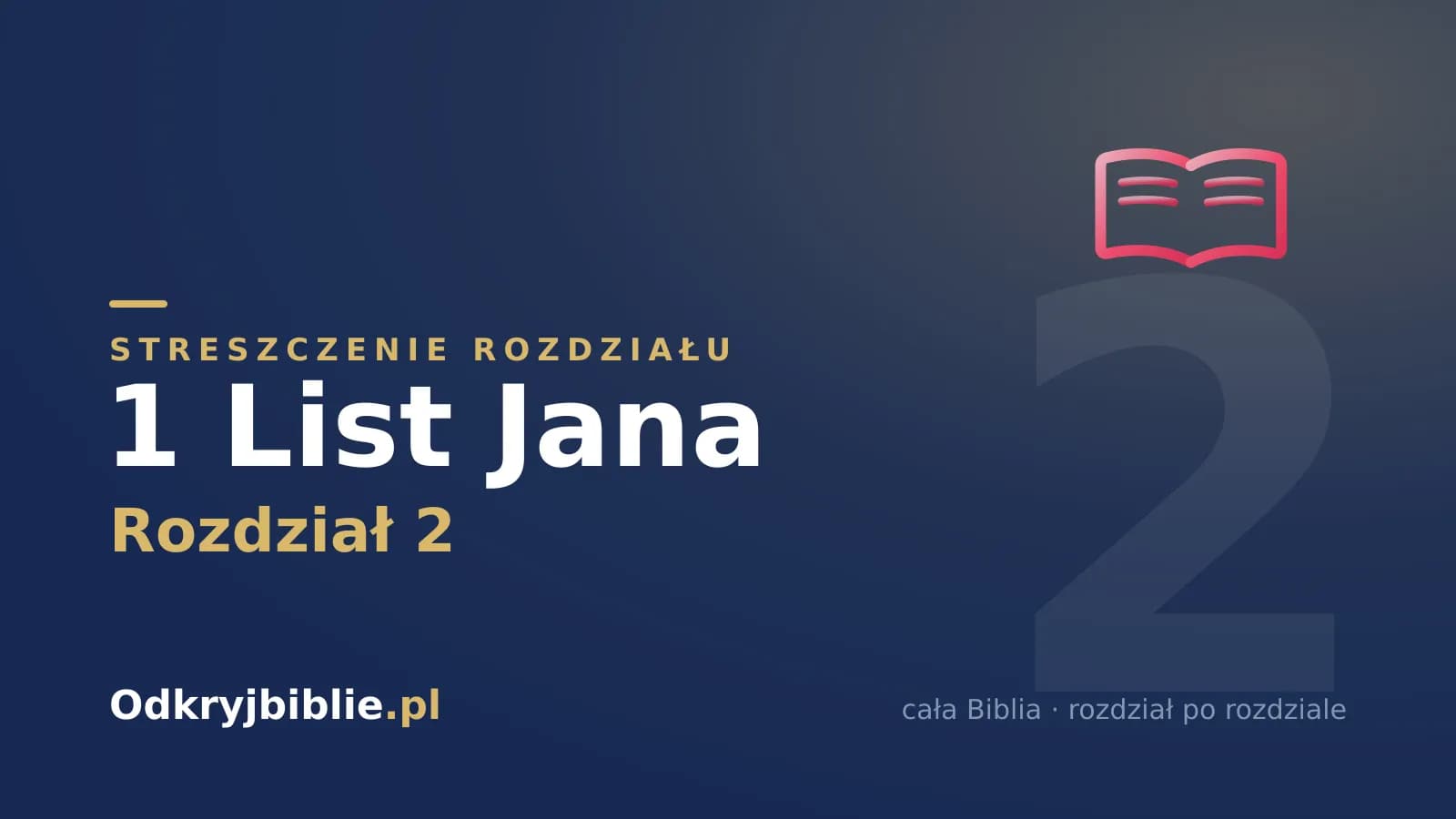 1 List Jana 2 — streszczenie rozdziału