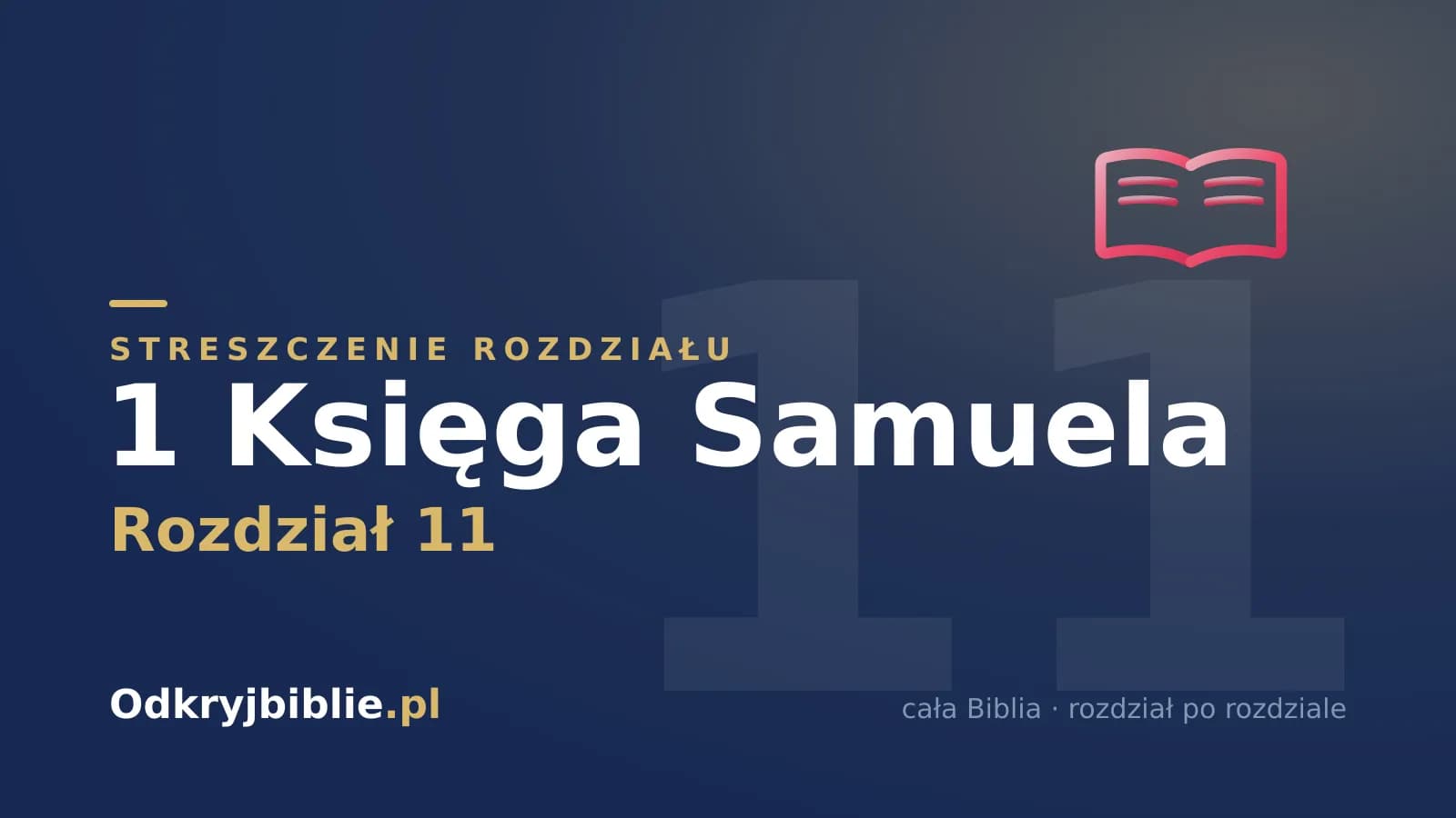 1 Księga Samuela 11 — streszczenie rozdziału