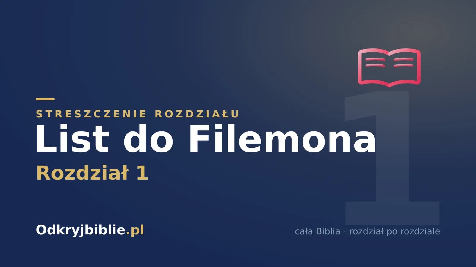 List do Filemona 1 — streszczenie rozdziału