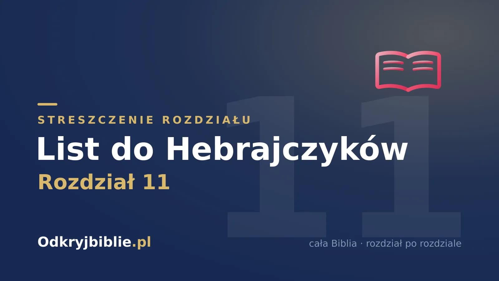 List do Hebrajczyków 11 — streszczenie rozdziału