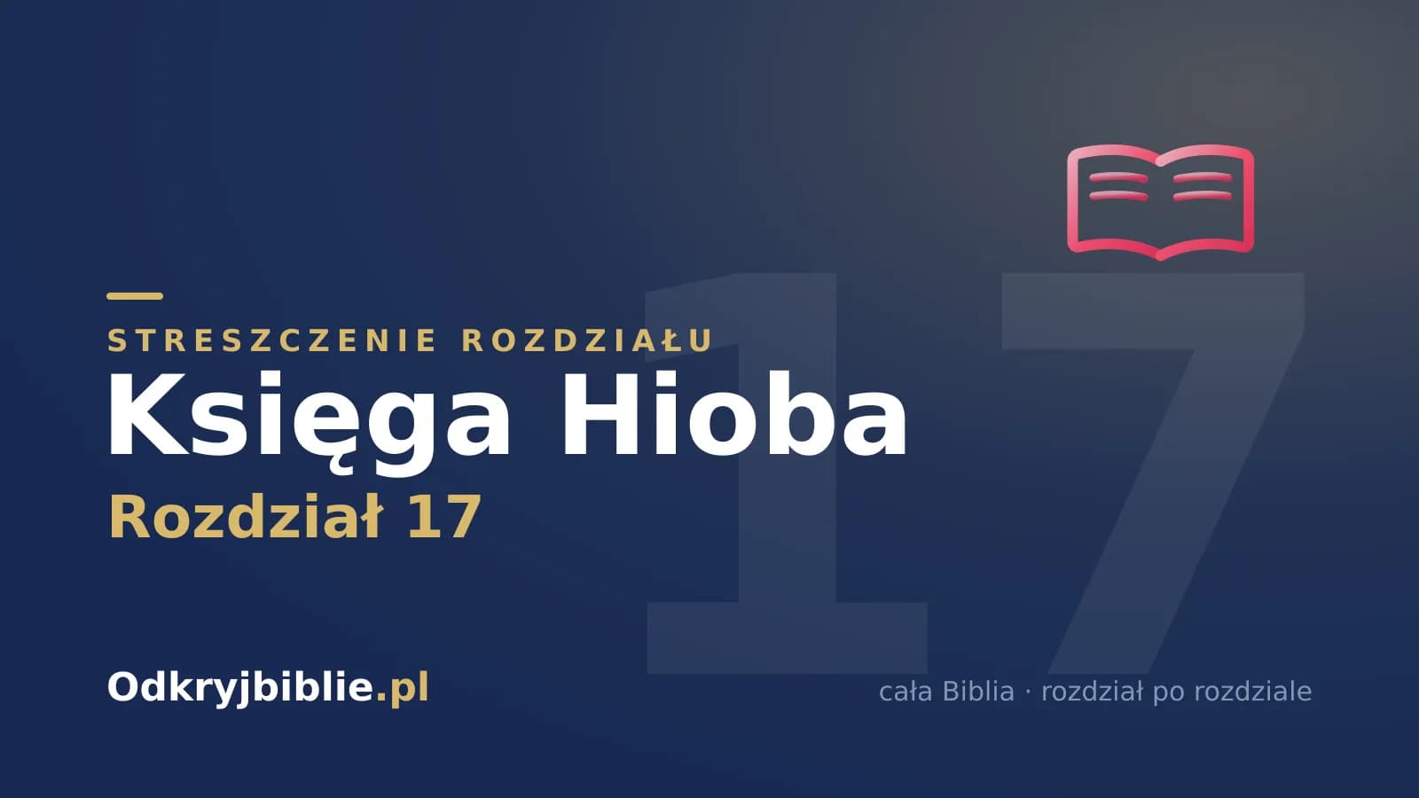 Księga Hioba 17 — streszczenie rozdziału