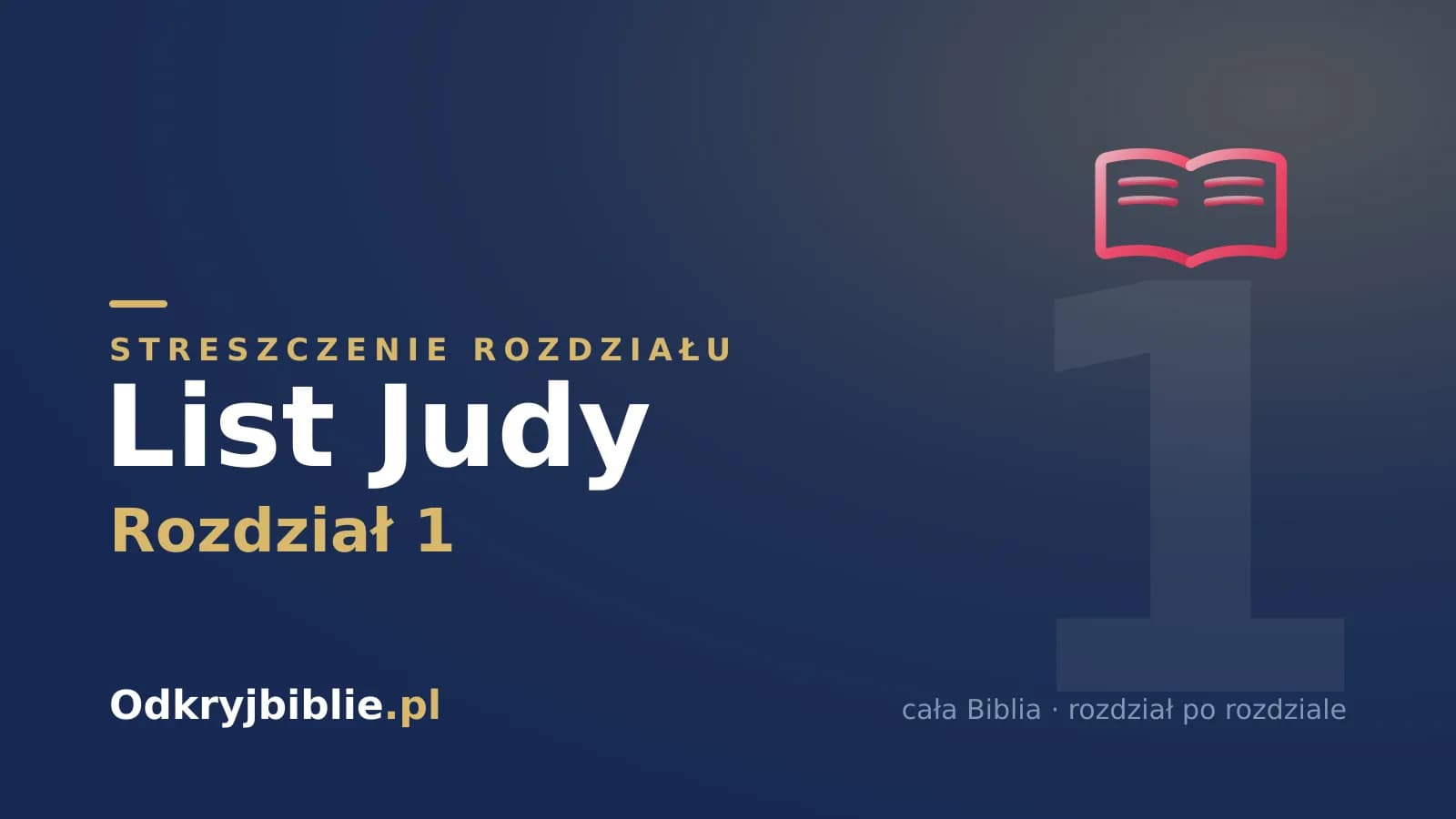 List Judy 1 — streszczenie rozdziału