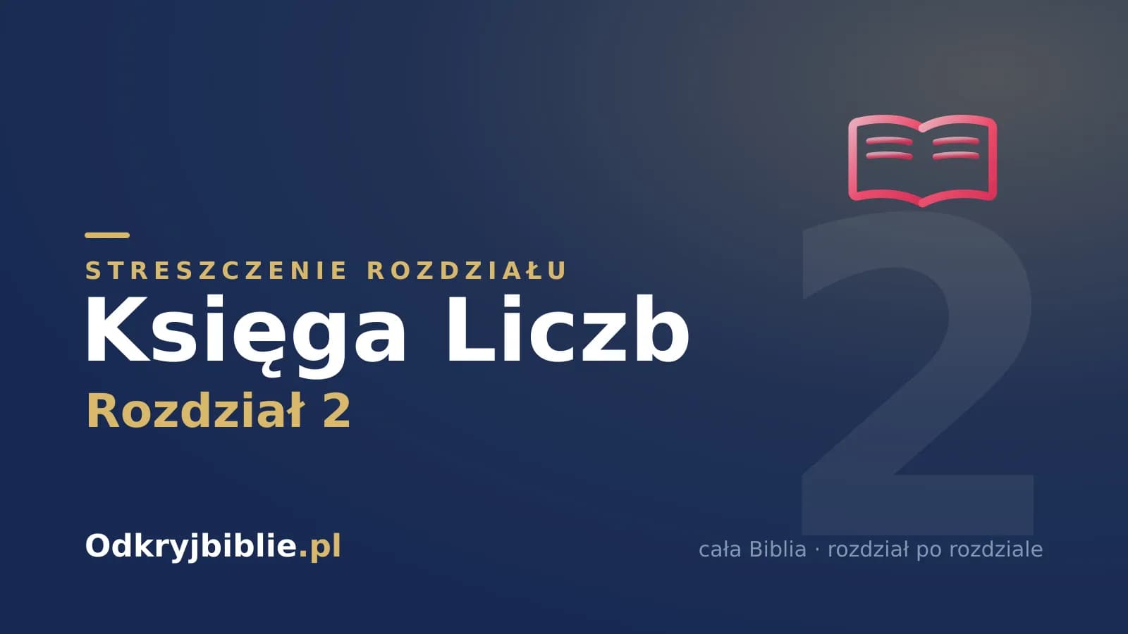 Księga Liczb 2 — streszczenie rozdziału