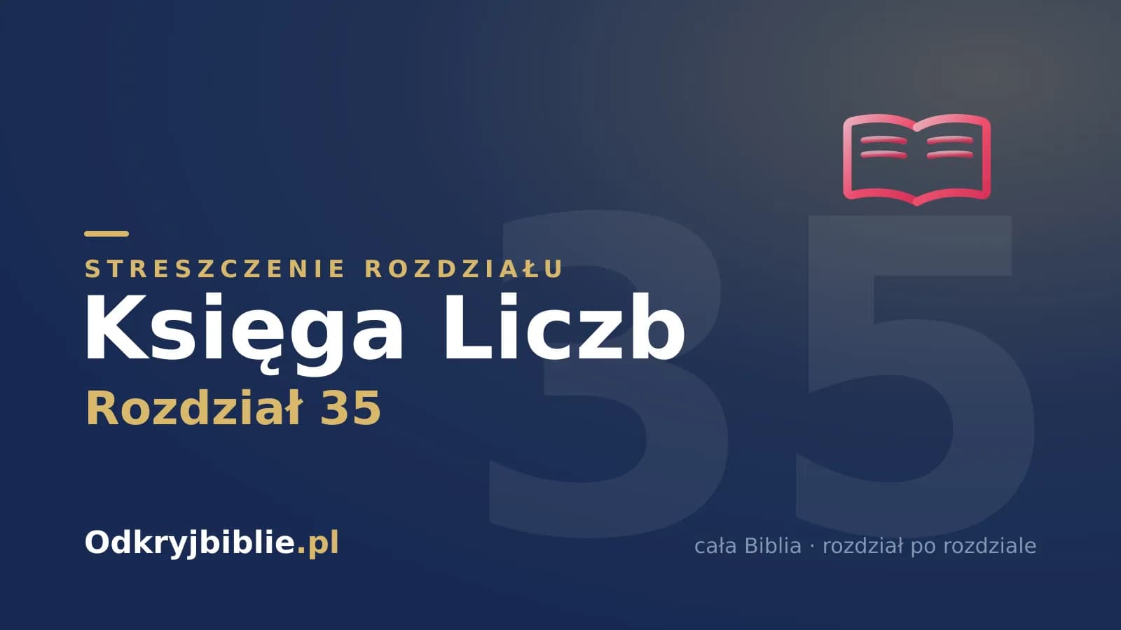 Księga Liczb 35 — streszczenie rozdziału