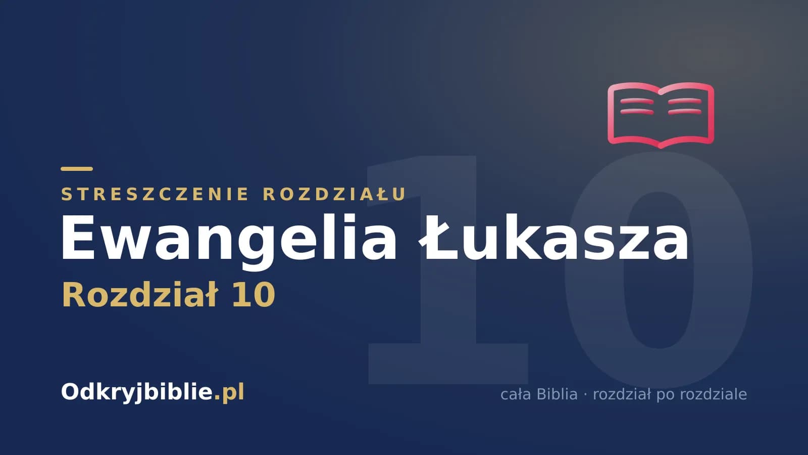 Ewangelia Łukasza 10 — streszczenie rozdziału