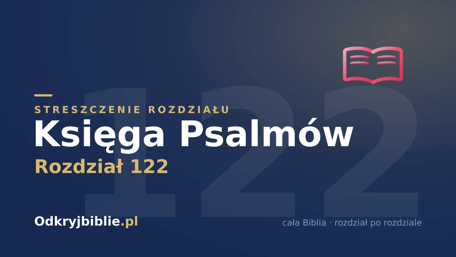 Księga Psalmów 122 — streszczenie rozdziału