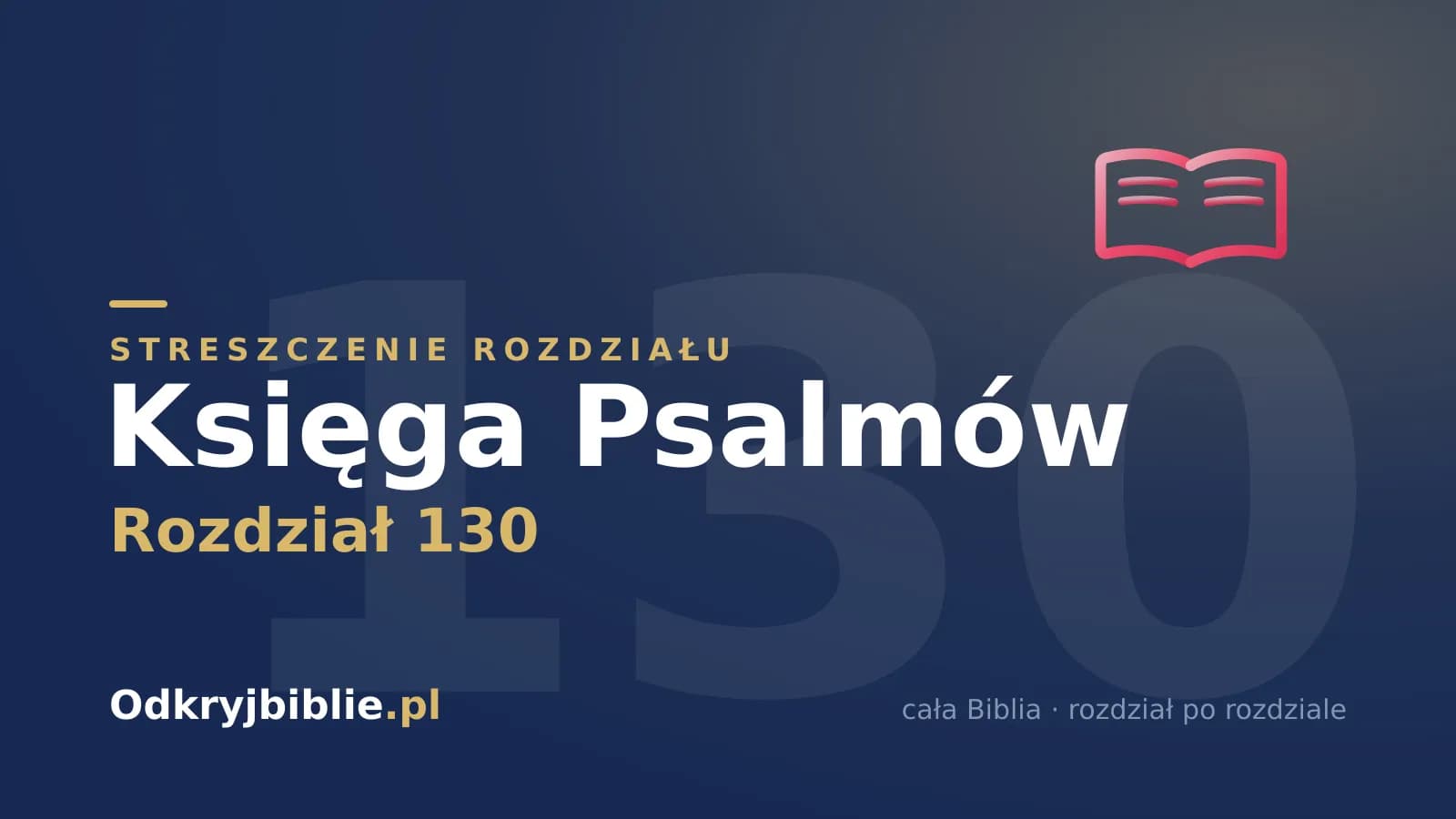 Księga Psalmów 130 — streszczenie rozdziału
