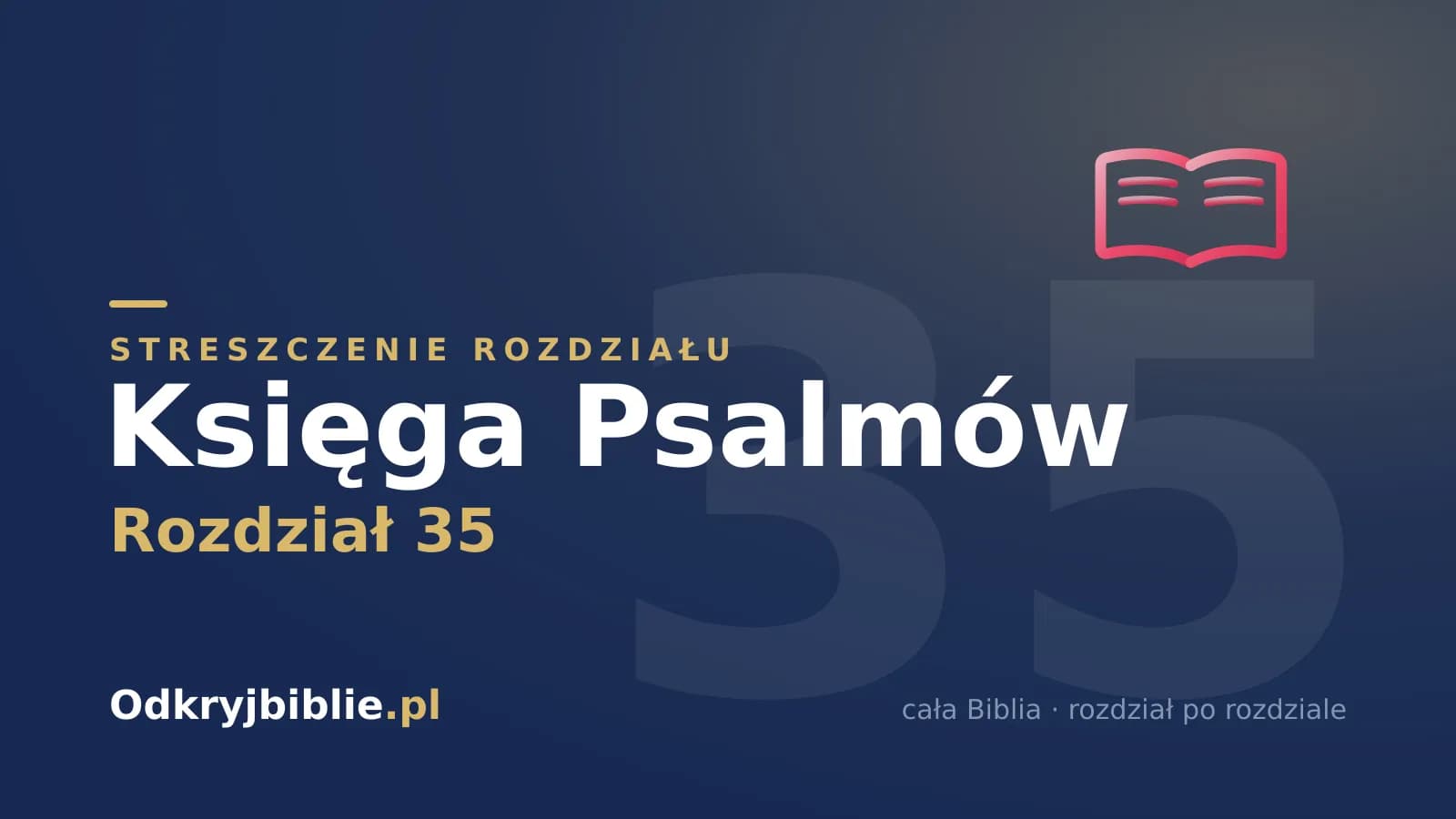 Księga Psalmów 35 — streszczenie rozdziału