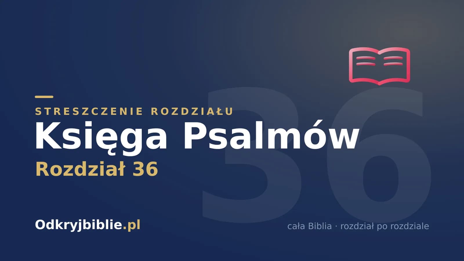 Księga Psalmów 36 — streszczenie rozdziału