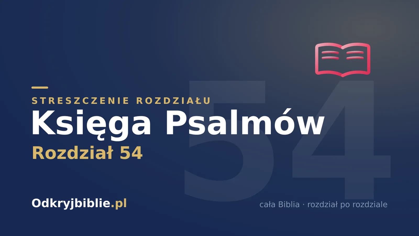 Księga Psalmów 54 — streszczenie rozdziału