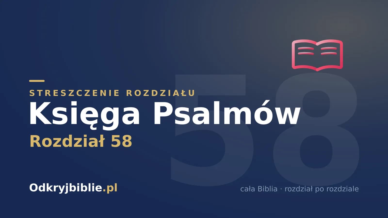 Księga Psalmów 58 — streszczenie rozdziału