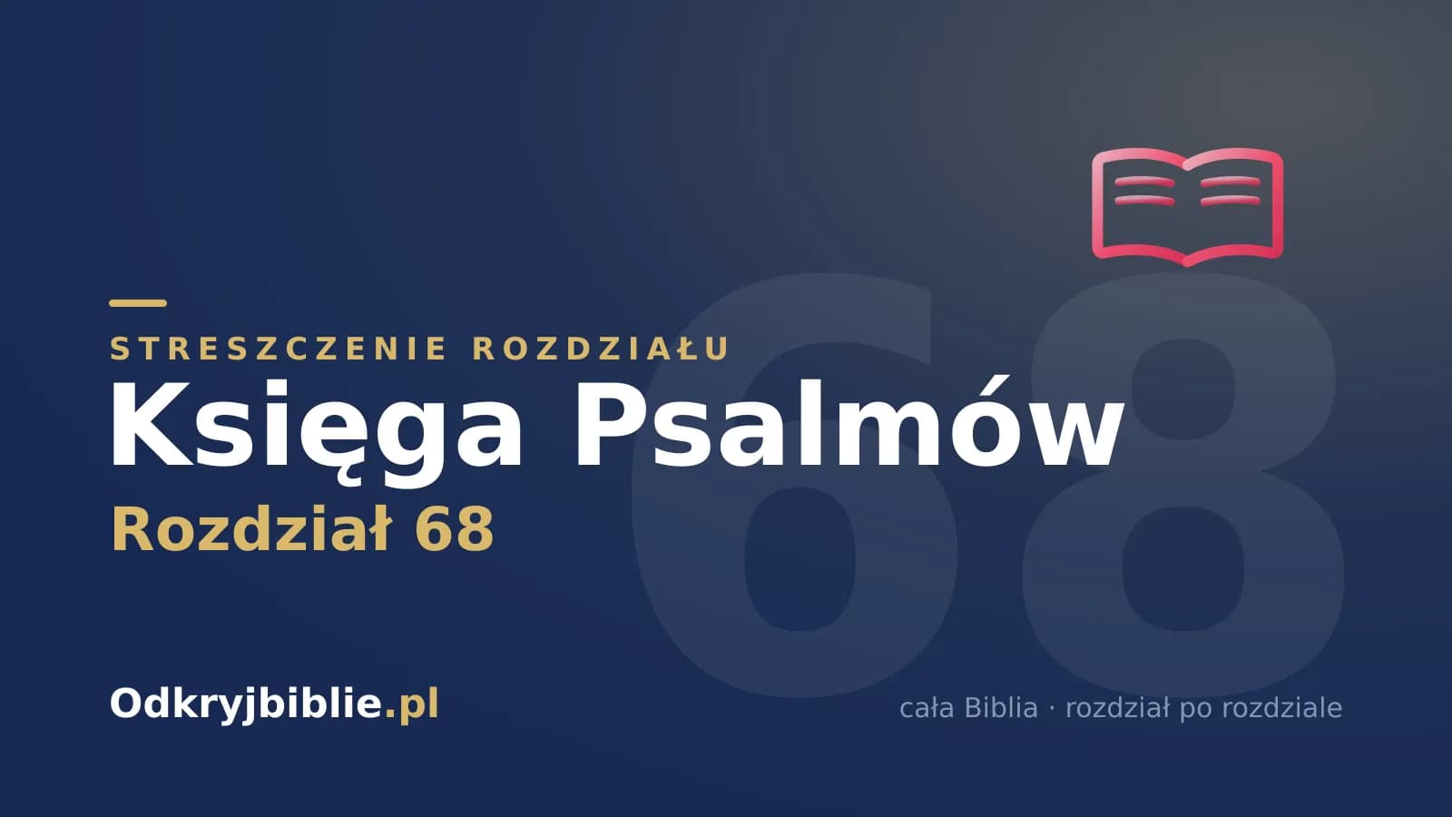 Księga Psalmów 68 — streszczenie rozdziału