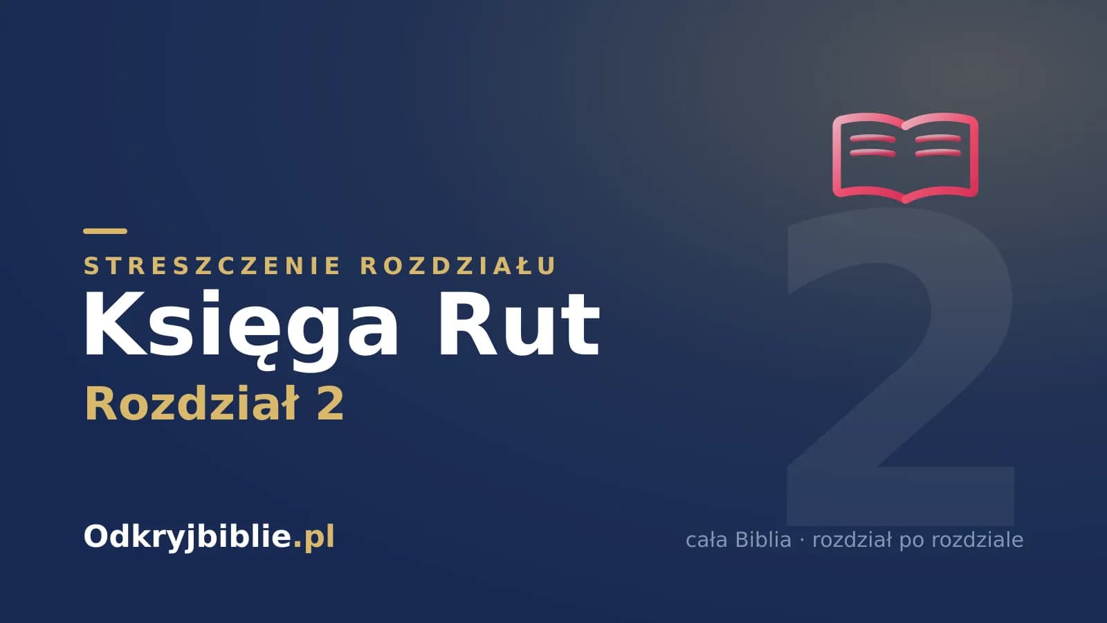 Księga Rut 2 — streszczenie rozdziału