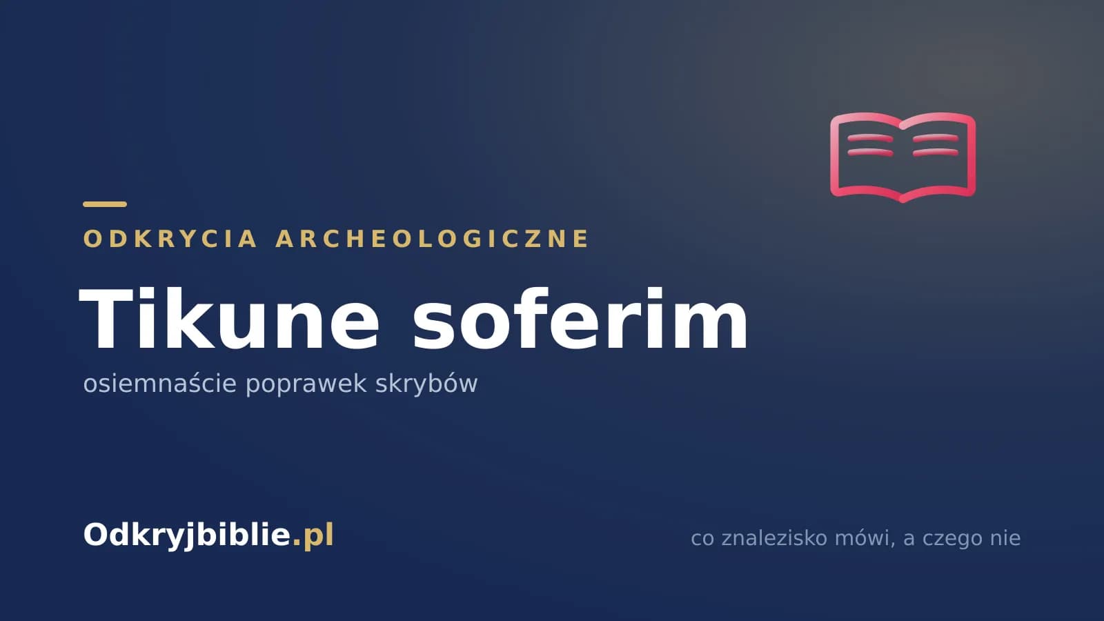 Tikune soferim — osiemnaście poprawek skrybów