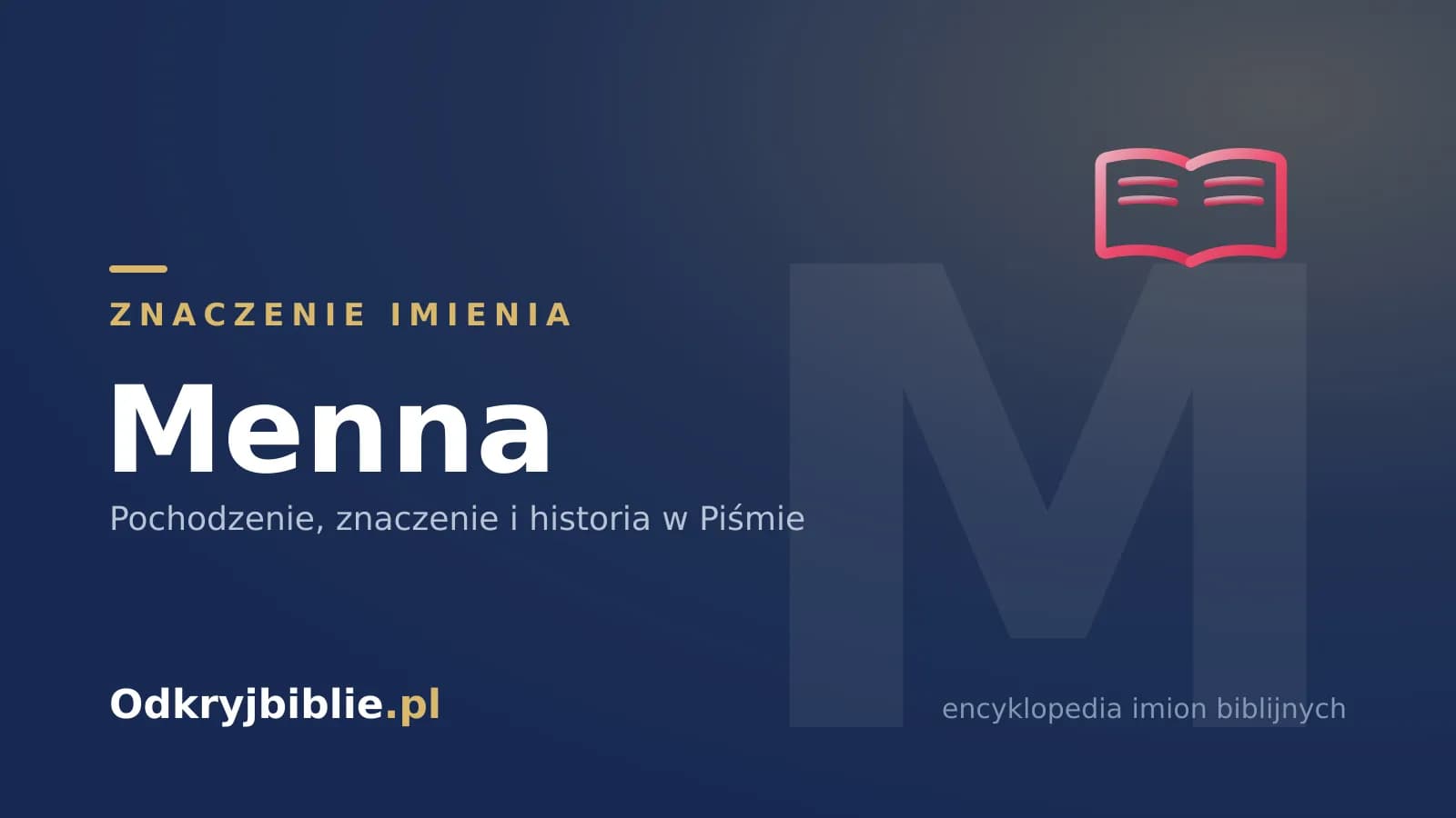 Znaczenie imienia Menna