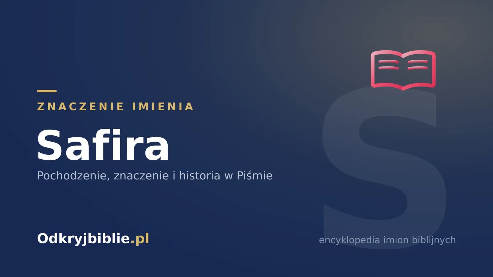 Znaczenie imienia Safira