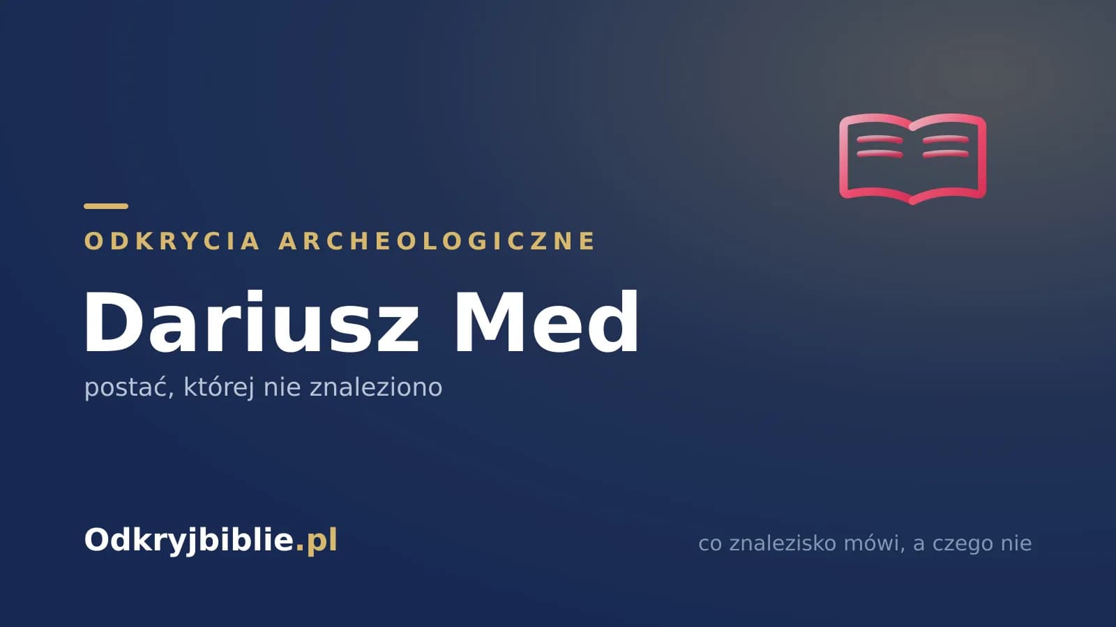 Dariusz Med — postać, której nie znaleziono