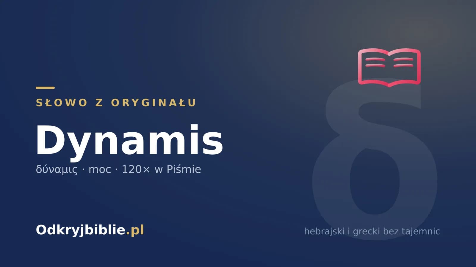 Dynamis – moc, 120 razy w greckim tekście