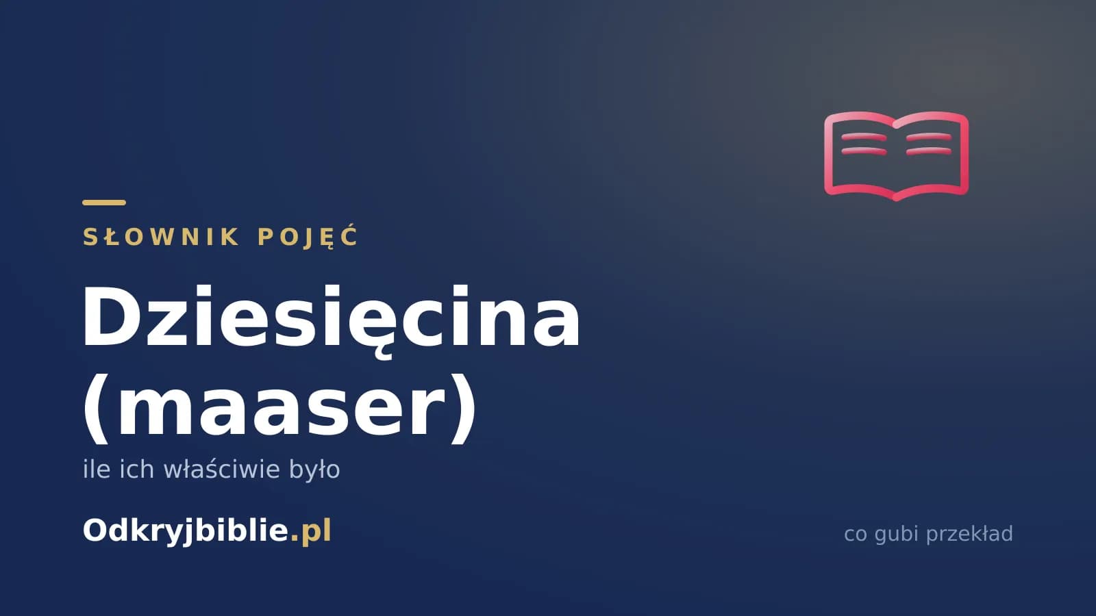 Dziesięcina (maaser) — ile ich właściwie było