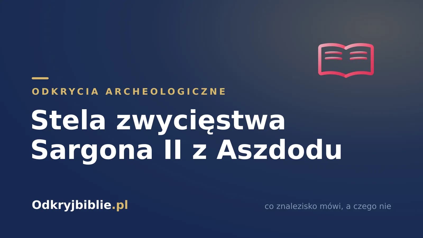 Stela zwycięstwa Sargona II z Aszdodu