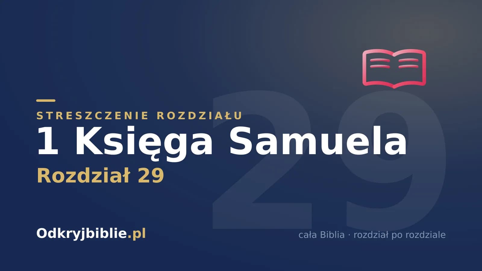 1 Księga Samuela 29 — streszczenie rozdziału