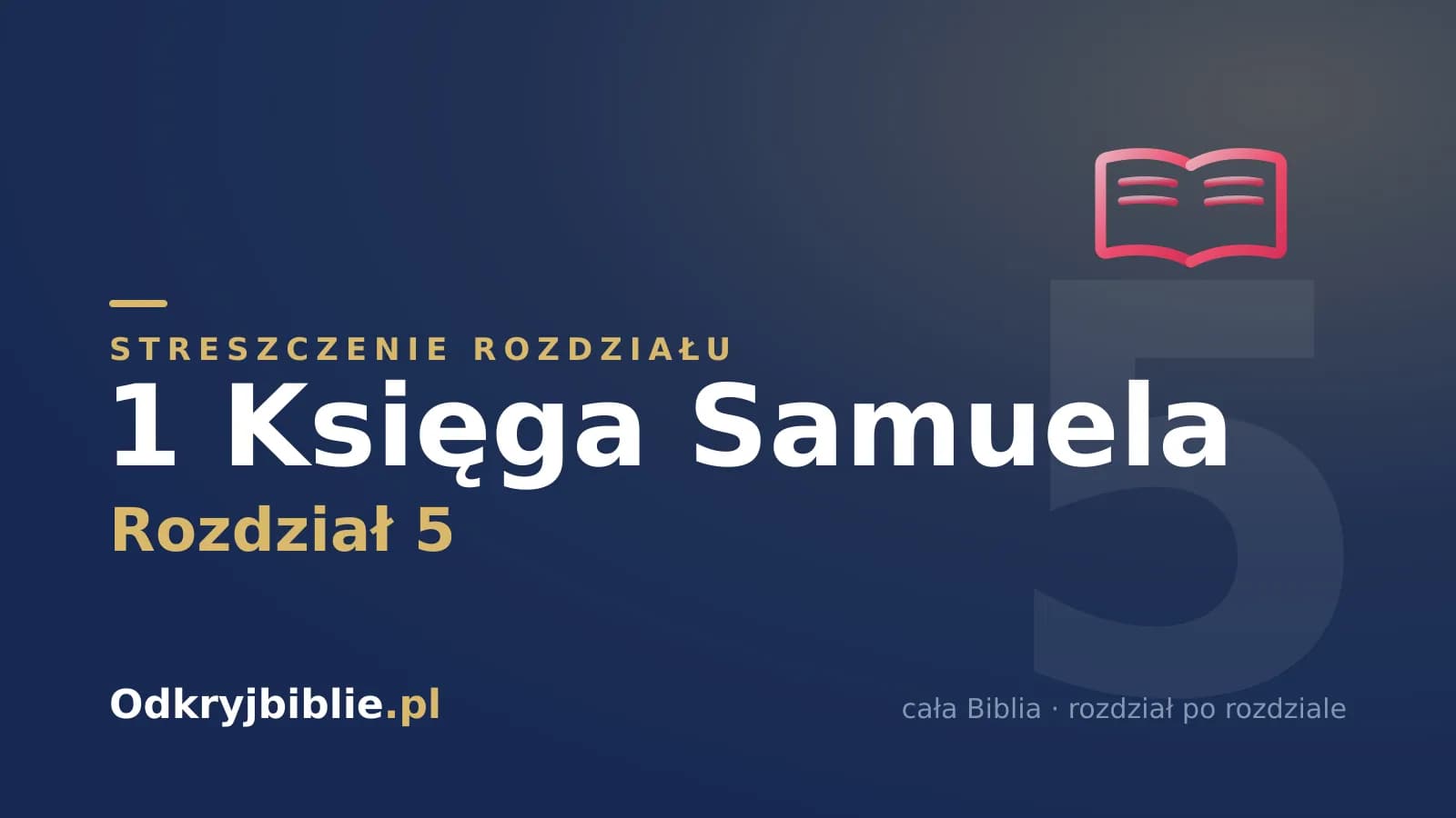 1 Księga Samuela 5 — streszczenie rozdziału