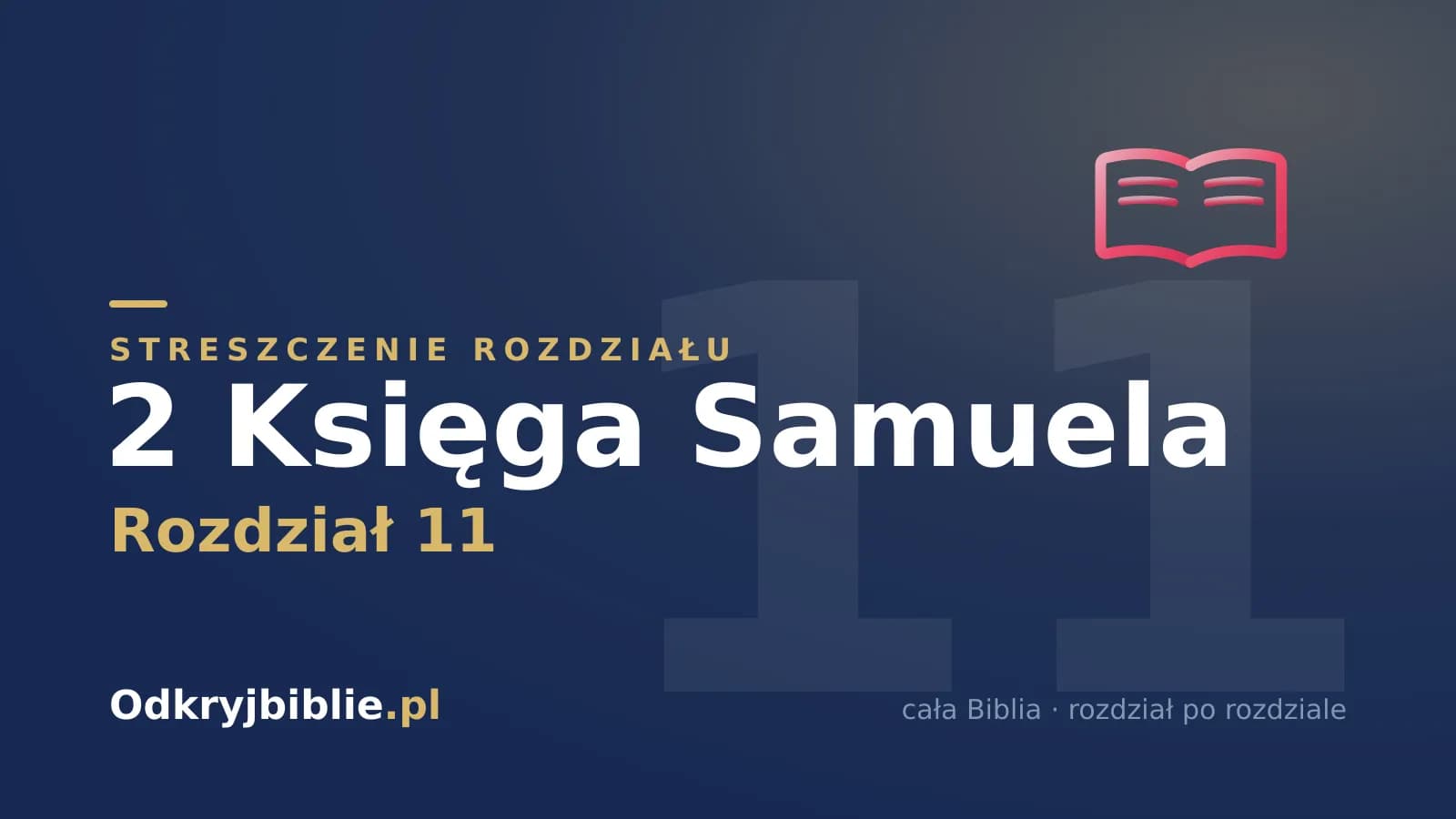 2 Księga Samuela 11 — streszczenie rozdziału