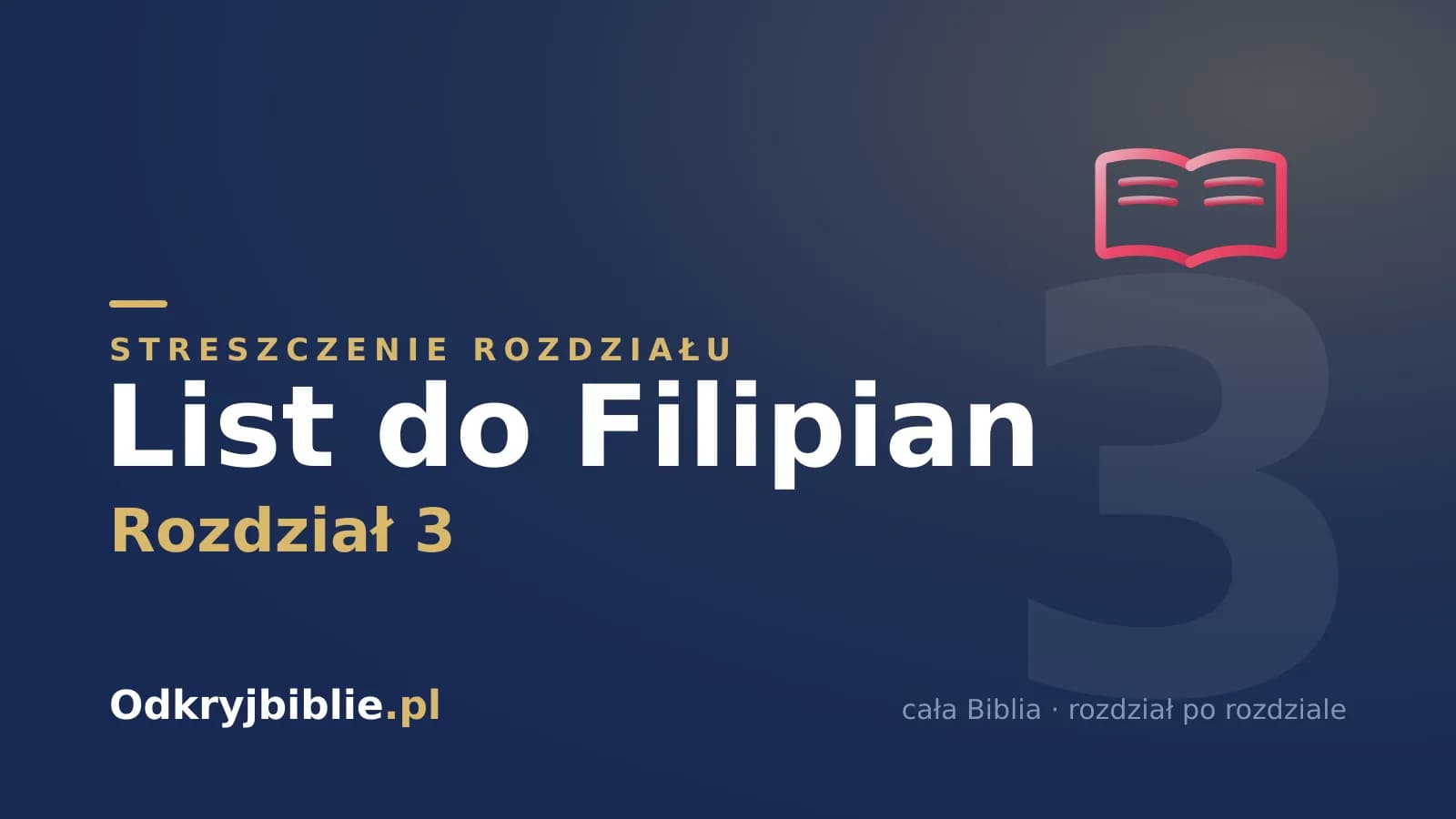List do Filipian 3 — streszczenie rozdziału