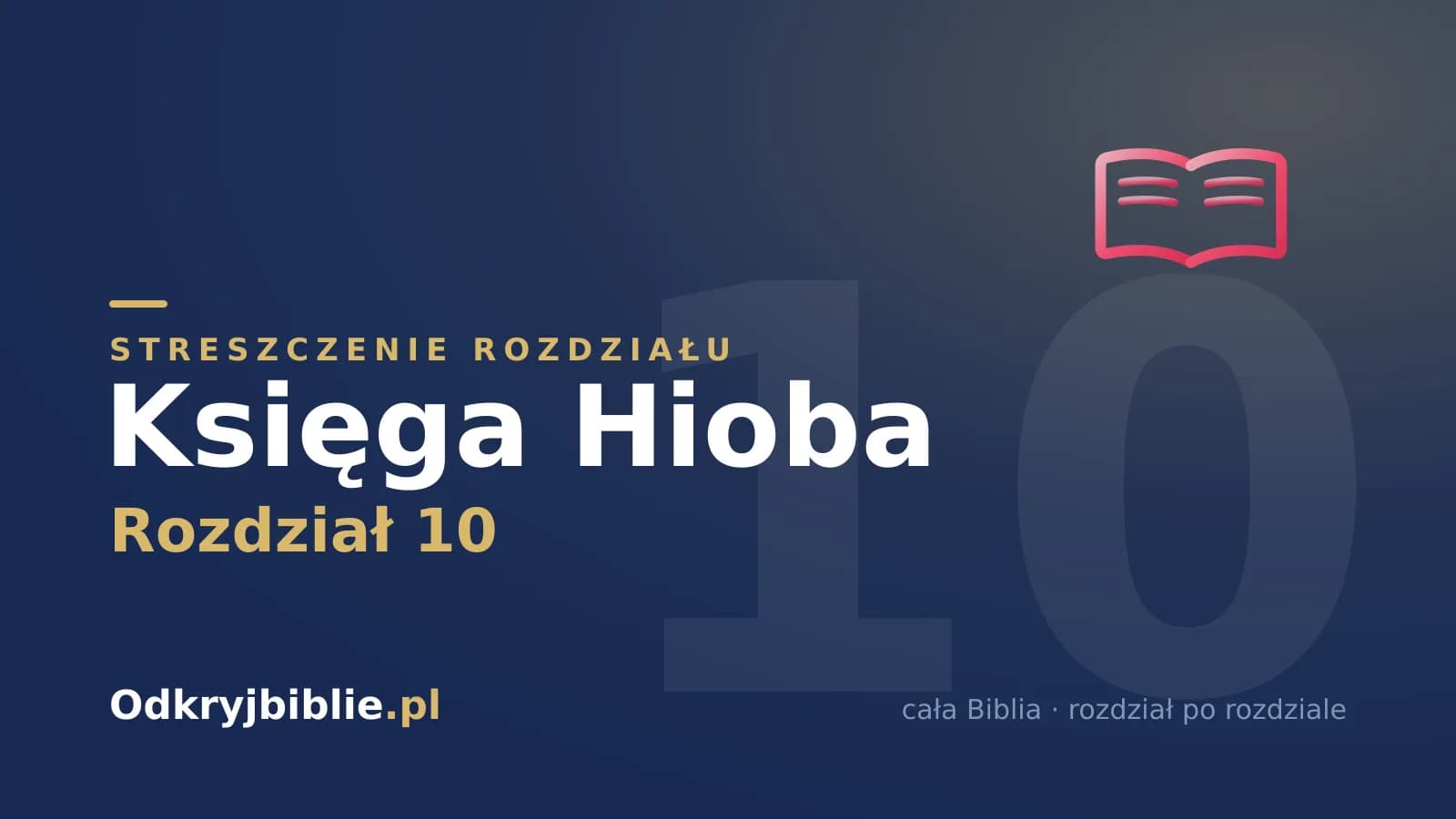 Księga Hioba 10 — streszczenie rozdziału