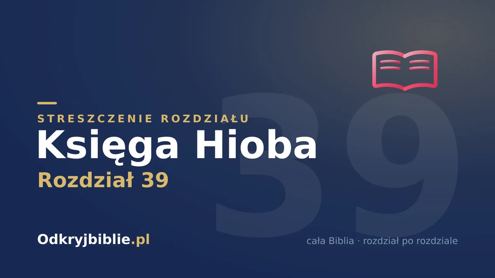 Księga Hioba 39 — streszczenie rozdziału