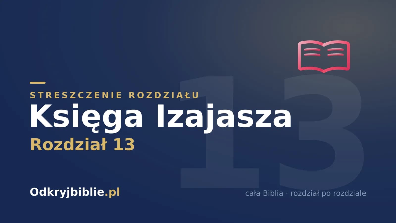 Księga Izajasza 13 — streszczenie rozdziału