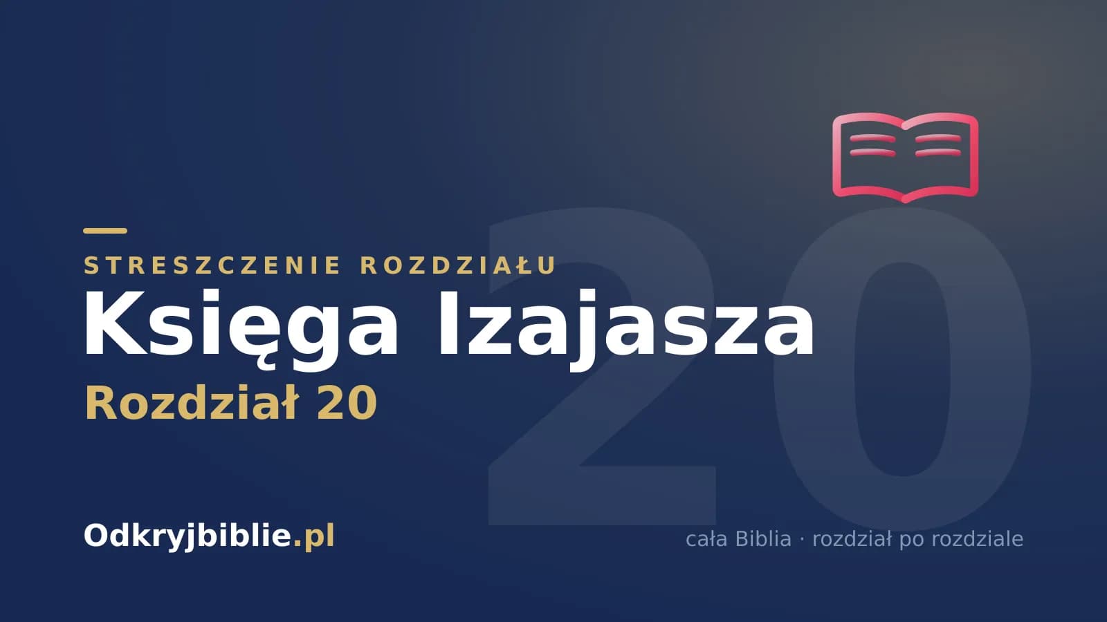Księga Izajasza 20 — streszczenie rozdziału
