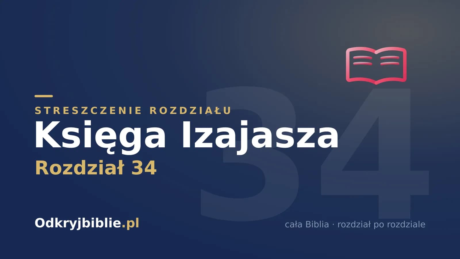 Księga Izajasza 34 — streszczenie rozdziału