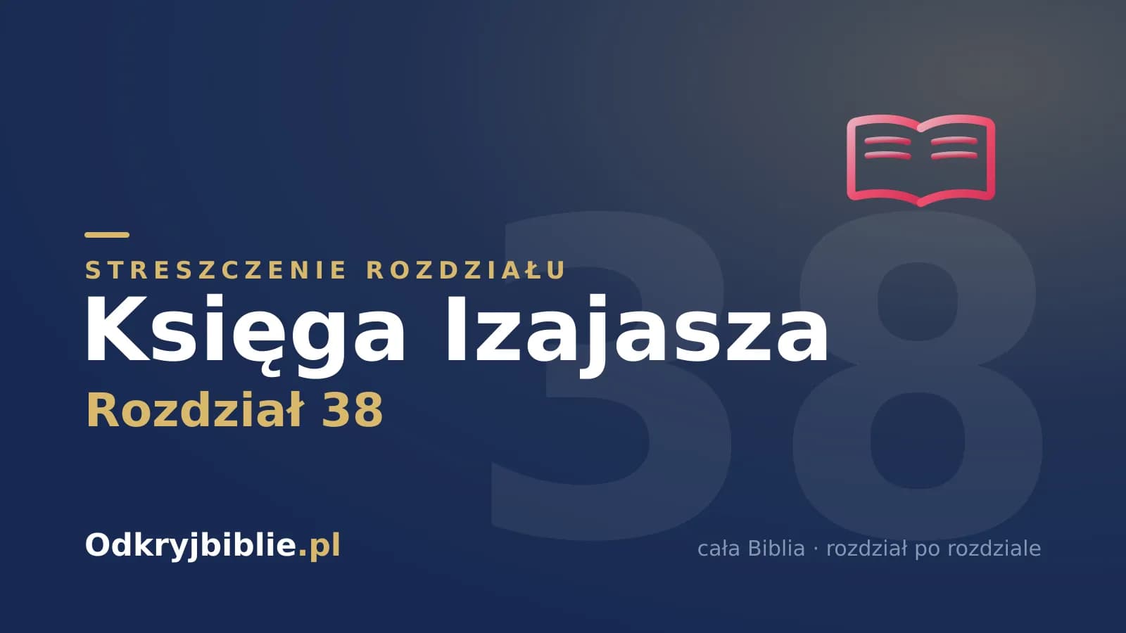 Księga Izajasza 38 — streszczenie rozdziału