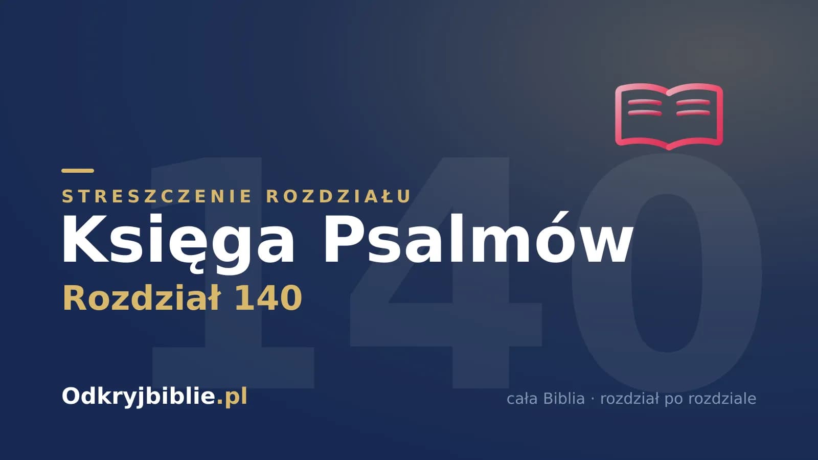 Księga Psalmów 140 — streszczenie rozdziału