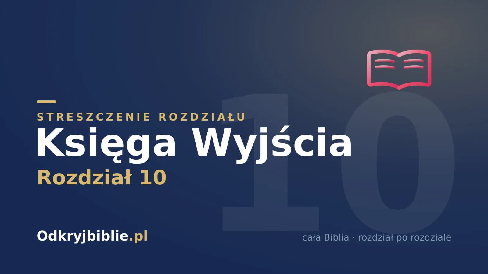 Księga Wyjścia 10 — streszczenie rozdziału