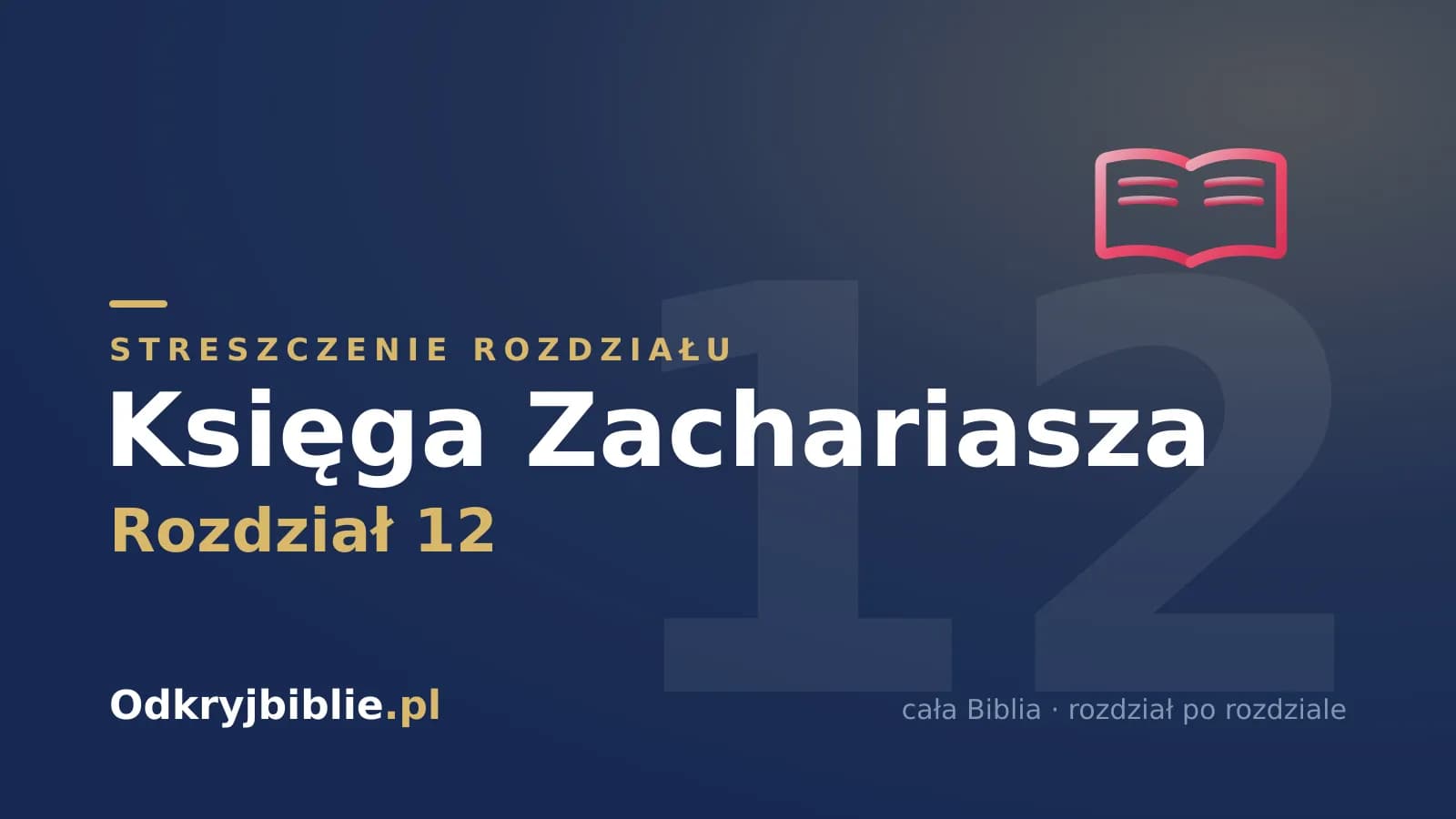Księga Zachariasza 12 — streszczenie rozdziału