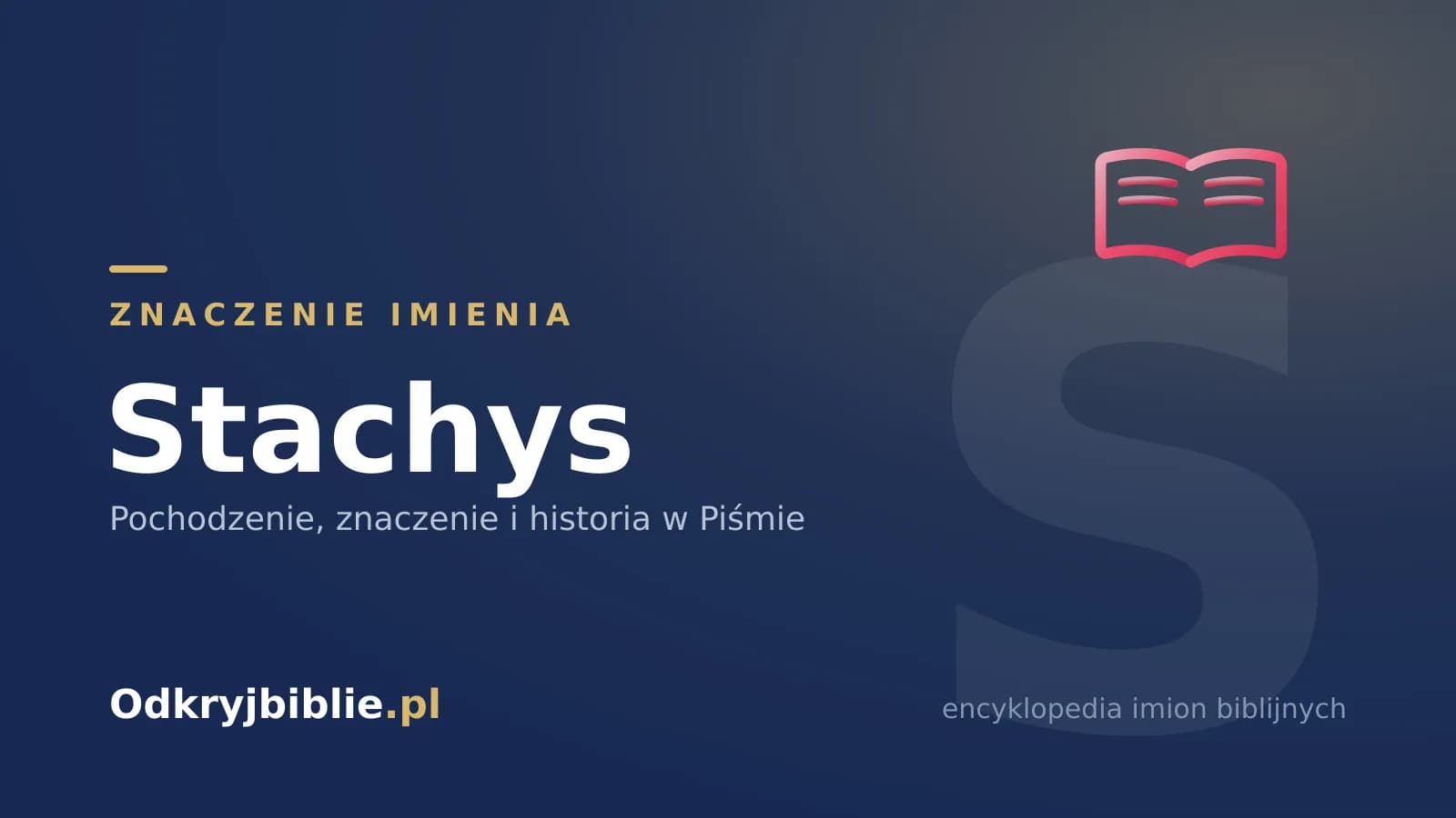 Znaczenie imienia Stachys