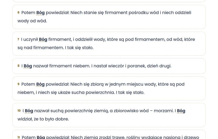 Zrzut ekranu: Biblia wiedzy