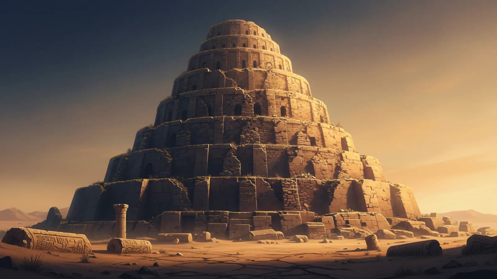Zigguraty Mezopotamii a wieża Babel